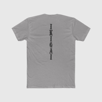 Ikigai Vert Training Tee Zyg Designs Product Pic Light Gray Back