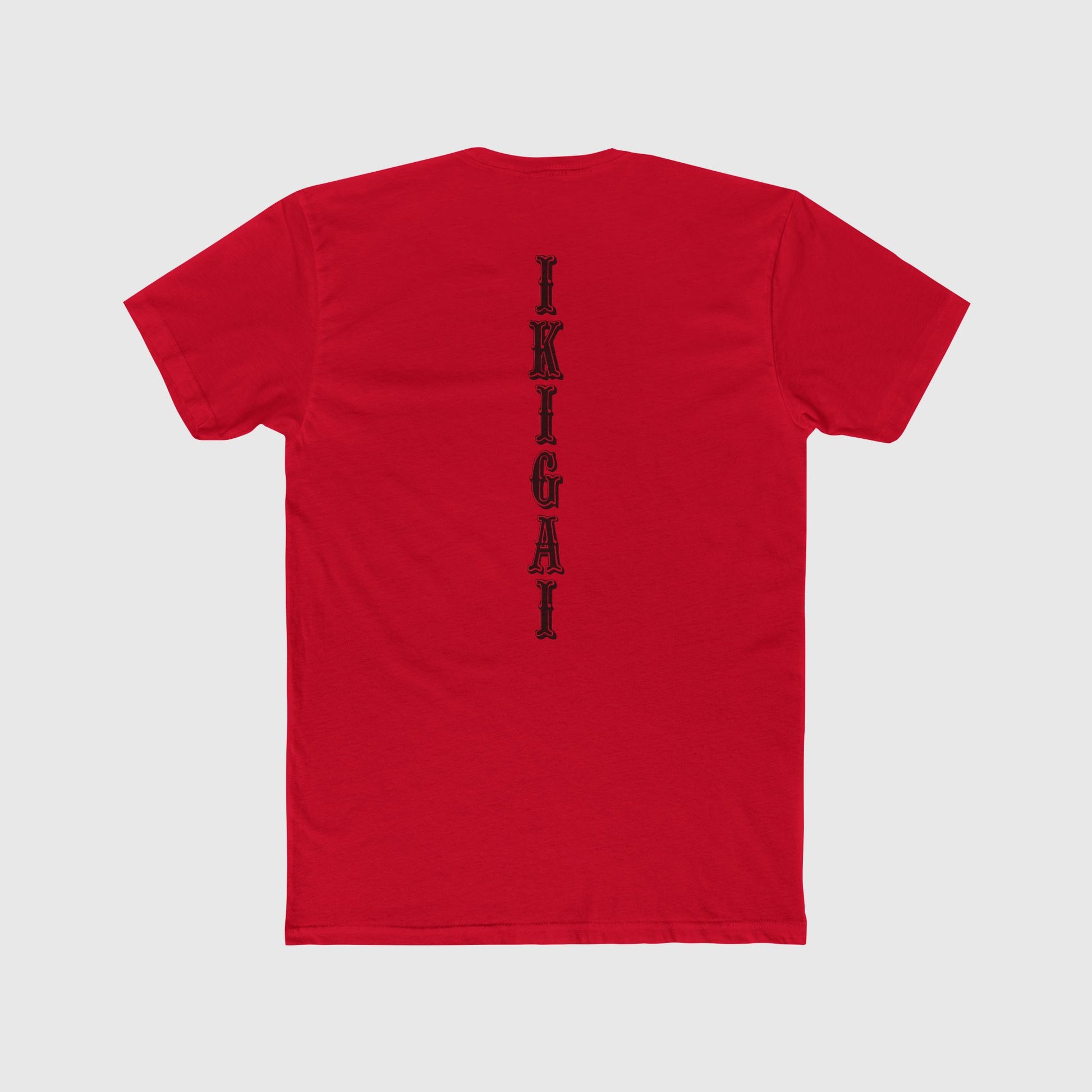 Ikigai Vert Training Tee Zyg Designs Product Pic Red Back