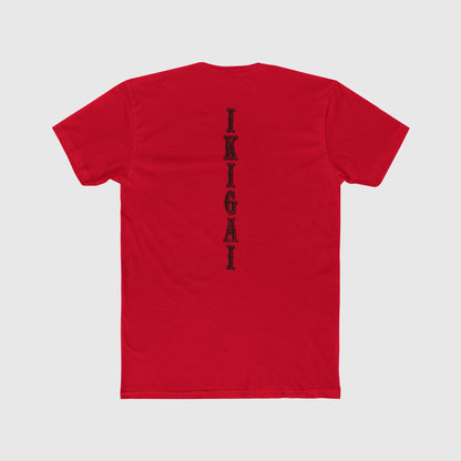 Ikigai Vert Training Tee Zyg Designs Product Pic Red Back