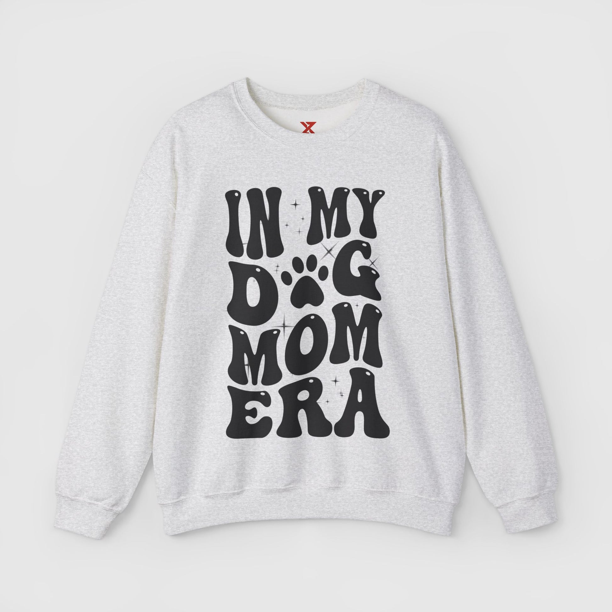 In My Dog Mom Era Crewneck Product Pic Front Ash