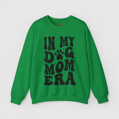 In My Dog Mom Era Crewneck Product Pic Front Irish Green