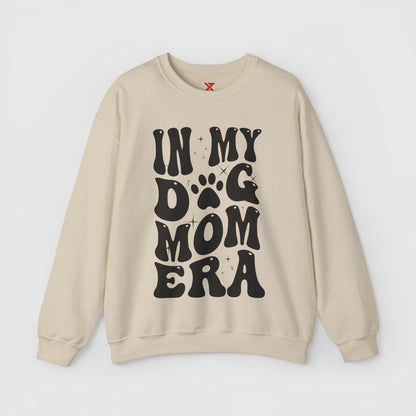 In My Dog Mom Era Crewneck Product Pic Front Sand