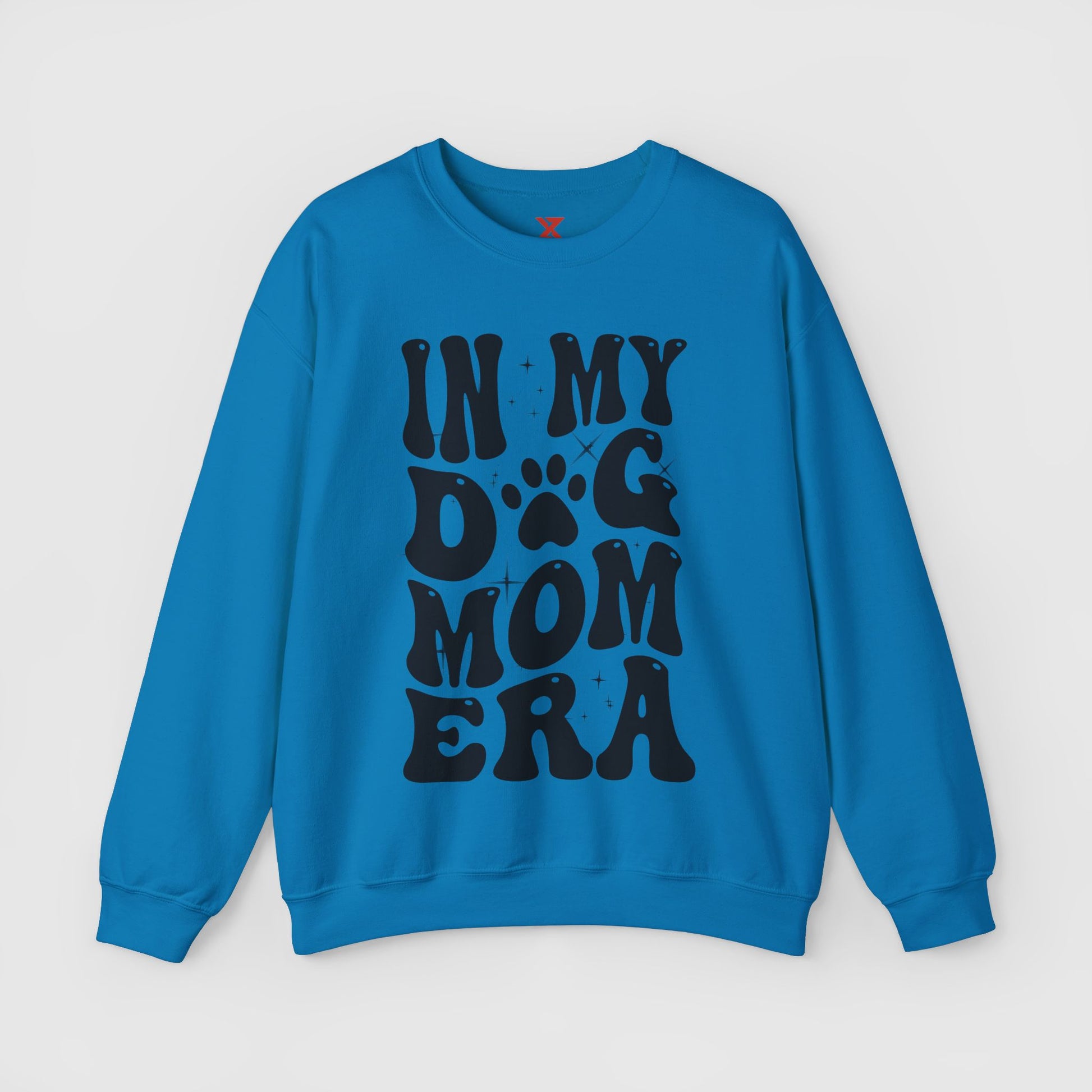 In My Dog Mom Era Crewneck Product Pic Front Sapphire