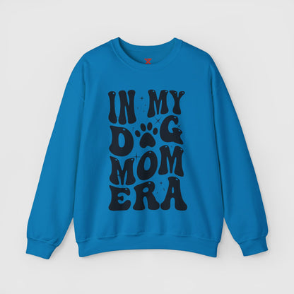In My Dog Mom Era Crewneck Product Pic Front Sapphire