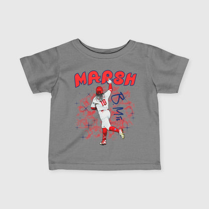 Infant Brandon Marsh Signature Tee Gray