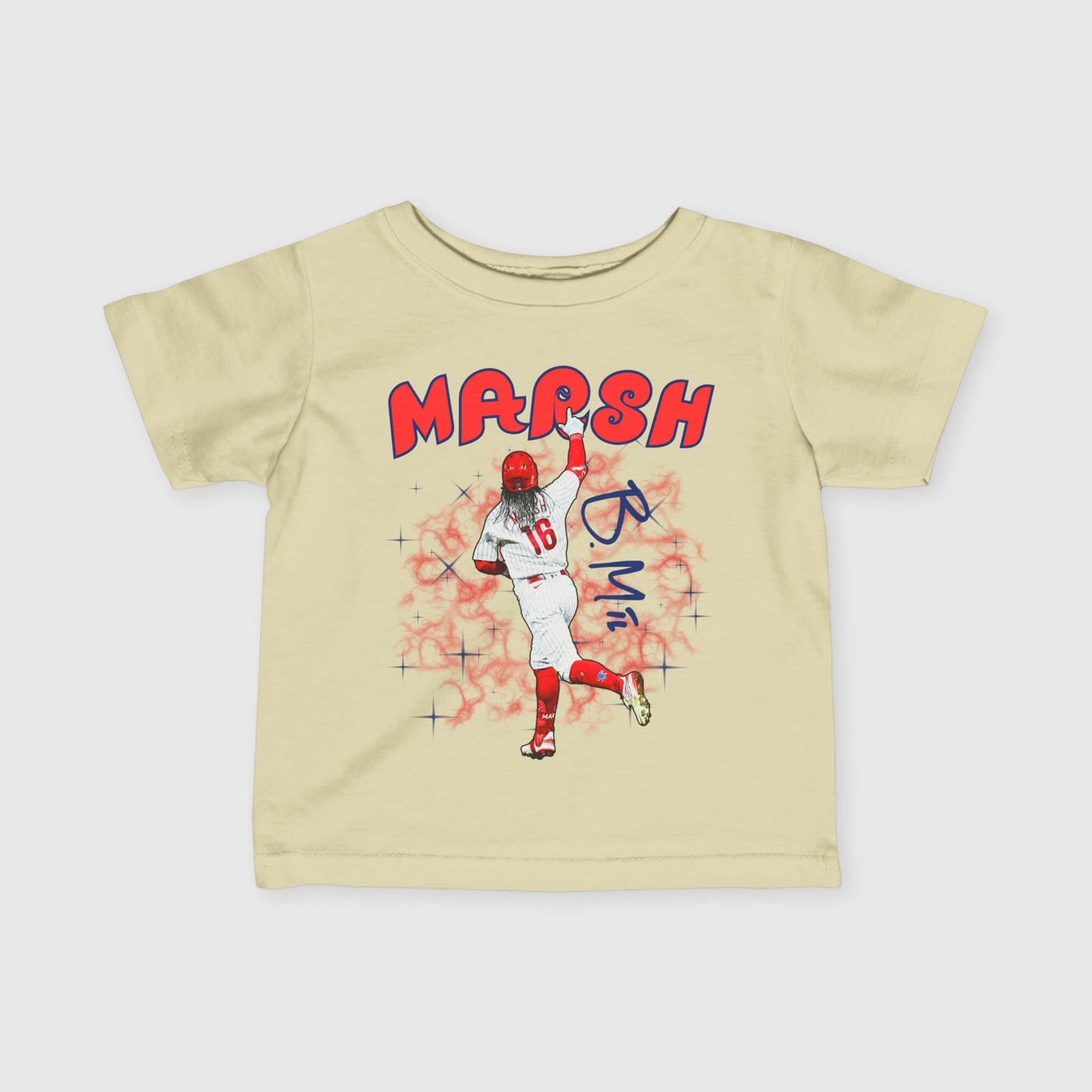 Infant Brandon Marsh Signature Tee Natural