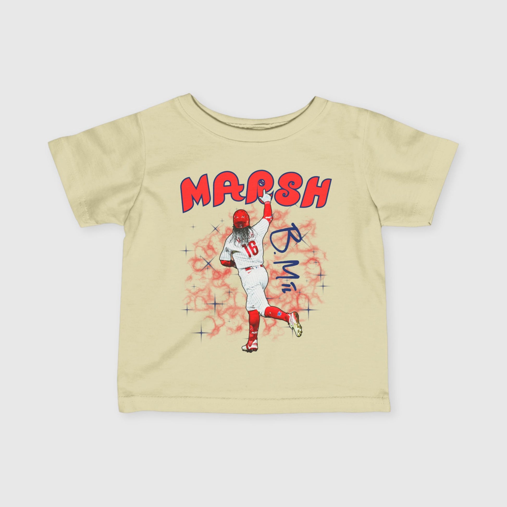 Infant Brandon Marsh Signature Tee Natural