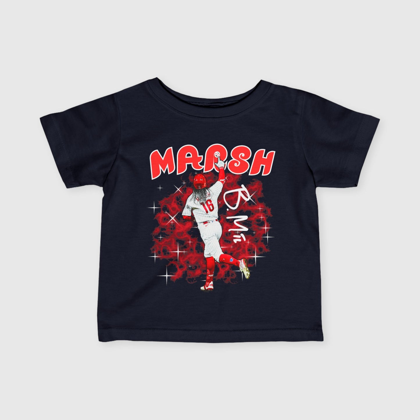 Infant Brandon Marsh Signature Tee Navy