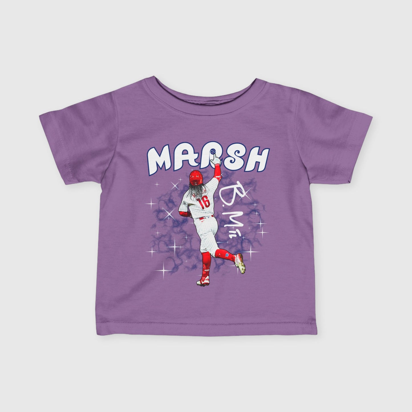 Infant Brandon Marsh Signature Tee Purple