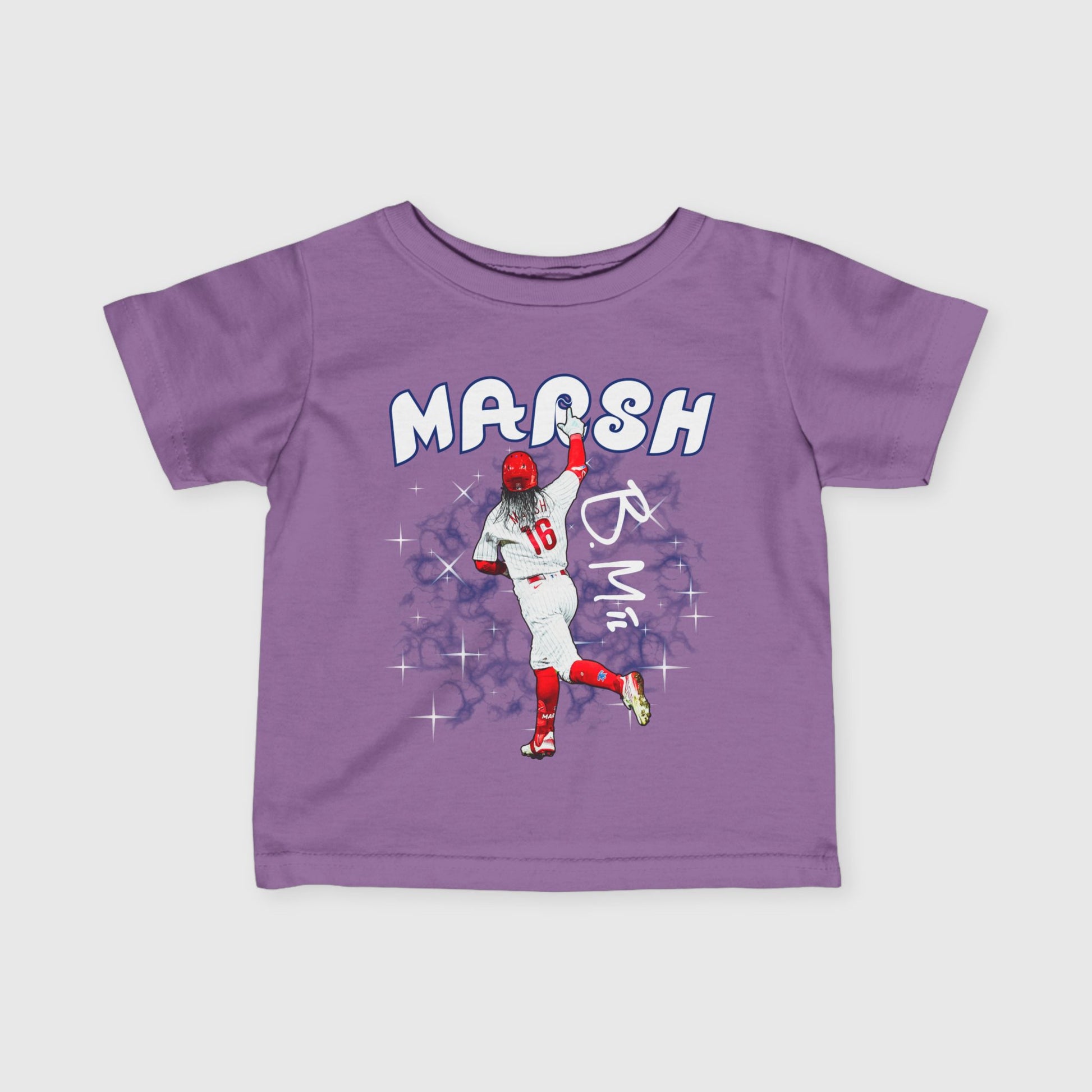 Infant Brandon Marsh Signature Tee Purple