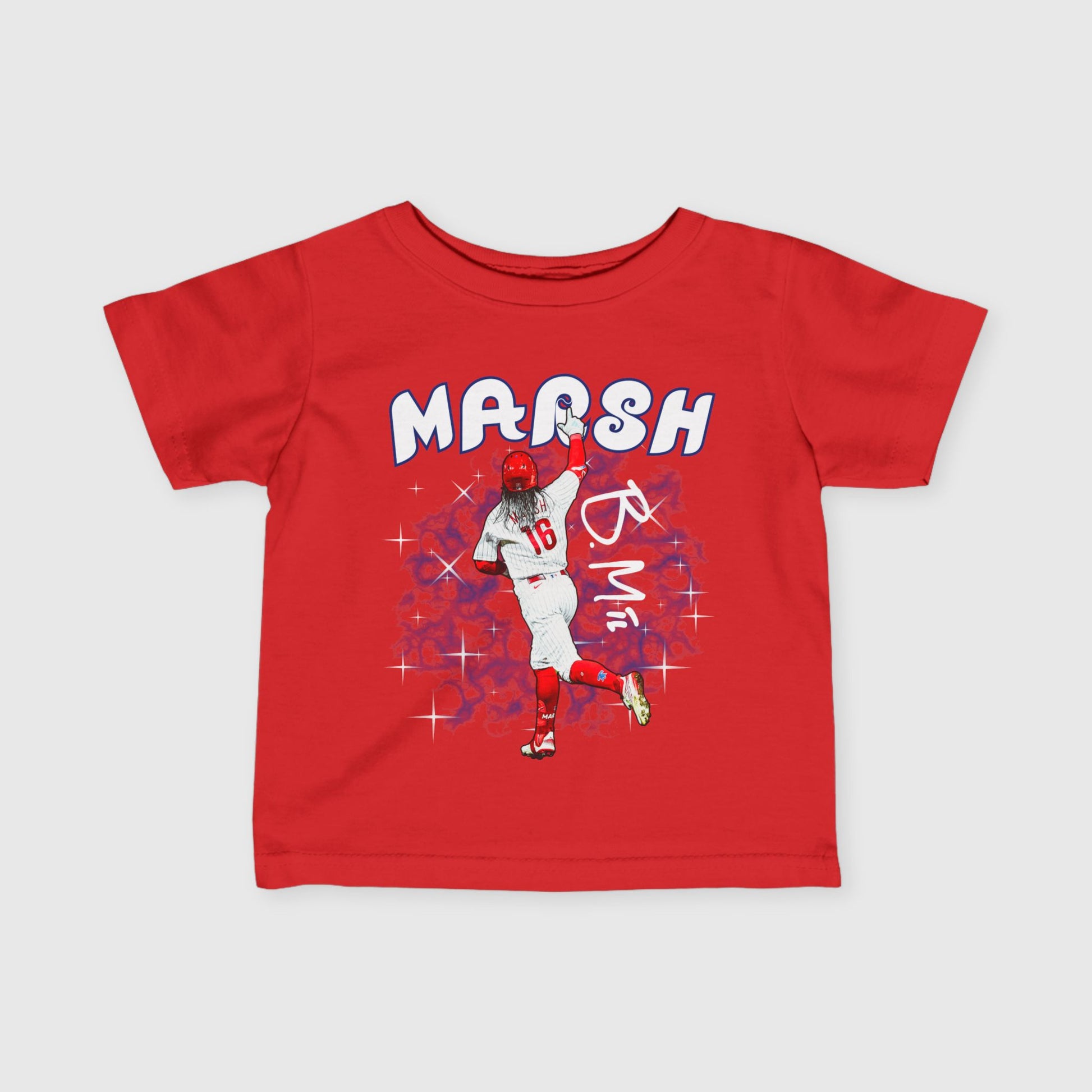 Infant Brandon Marsh Signature Tee Red