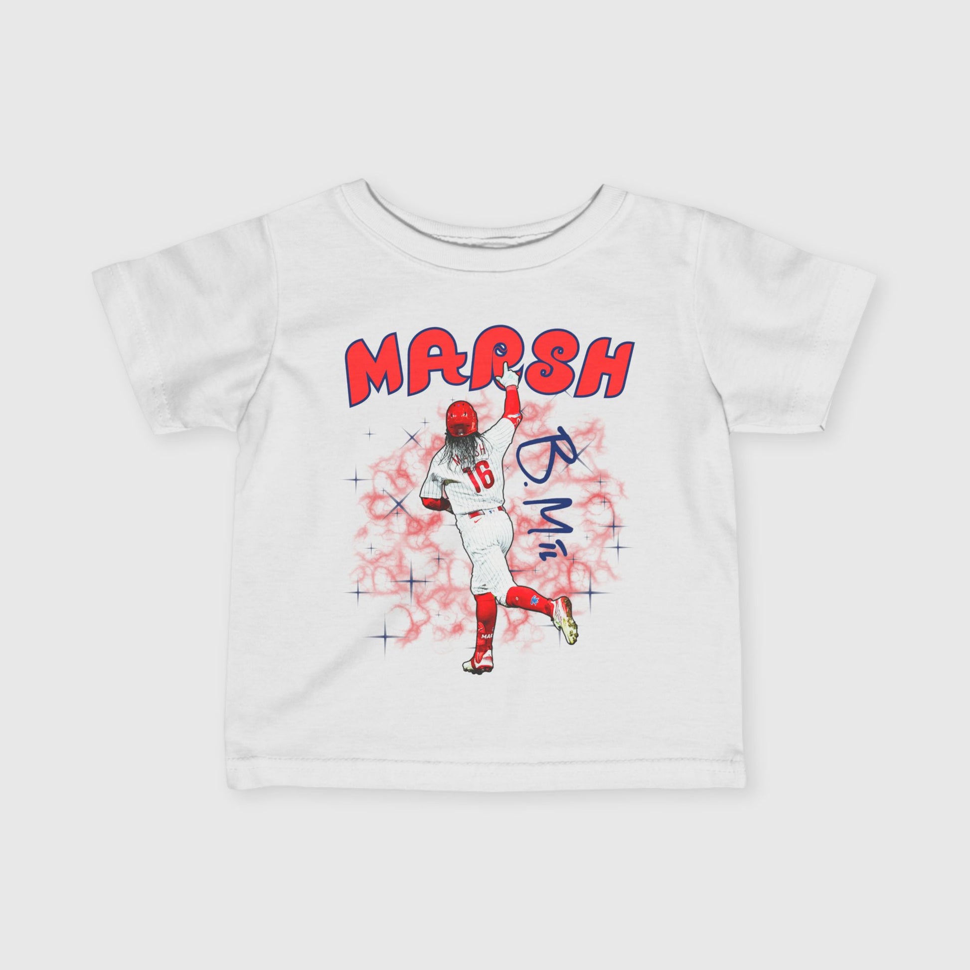 Infant Brandon Marsh Signature Tee White