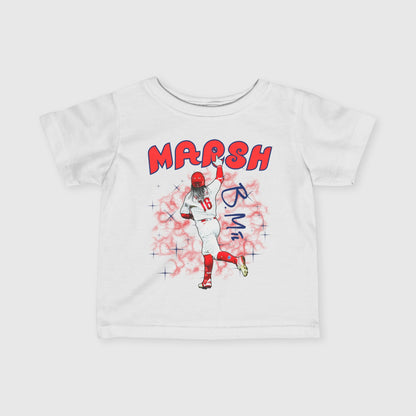 Infant Brandon Marsh Signature Tee White
