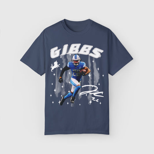 Jahmyr Gibbs Signature Tee Product Pic Midnight