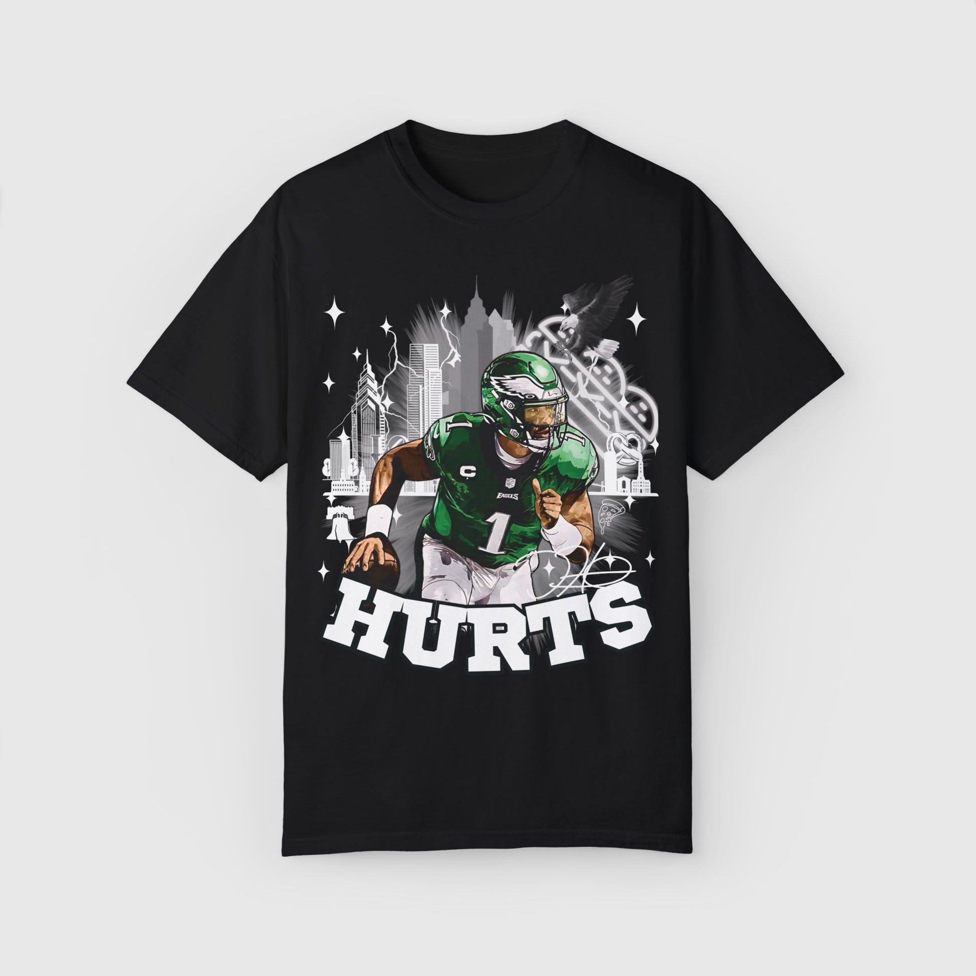 Jalen Hurts City Tee Black