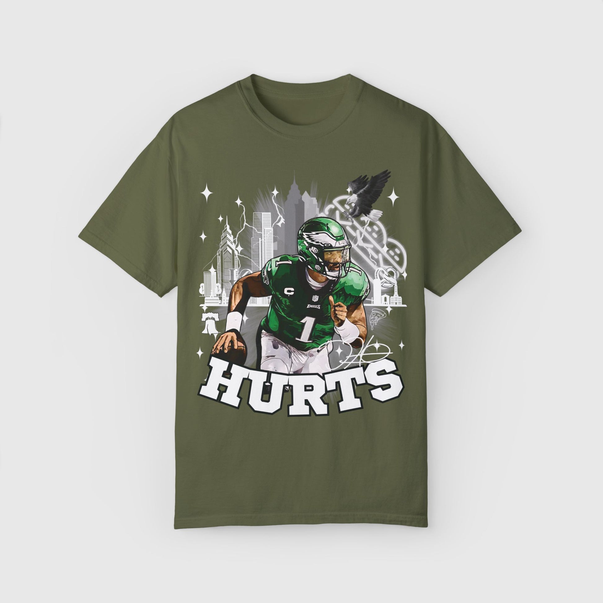 Jalen Hurts City Tee Hemp