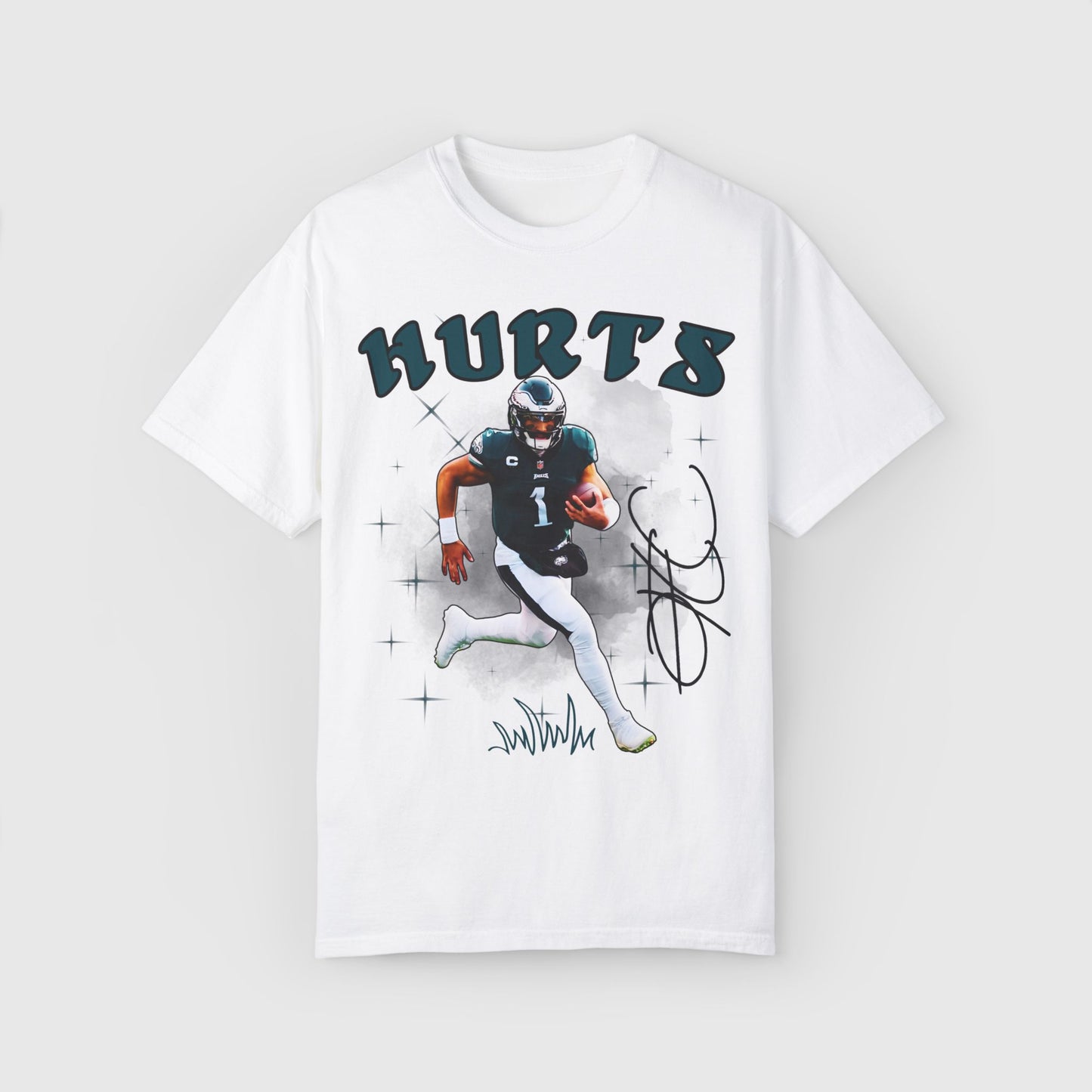 Jalen Hurts Signature Tee Product Pic Front White