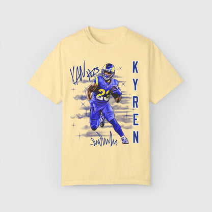 Kyren Williams Signature Ink Art Tee Product Pic Front Banana