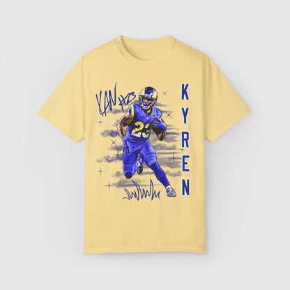 Kyren Williams Signature Ink Art Tee Product Pic Front Butter