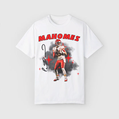Mahomes Signature Ink Art Tee Product Pic Front White