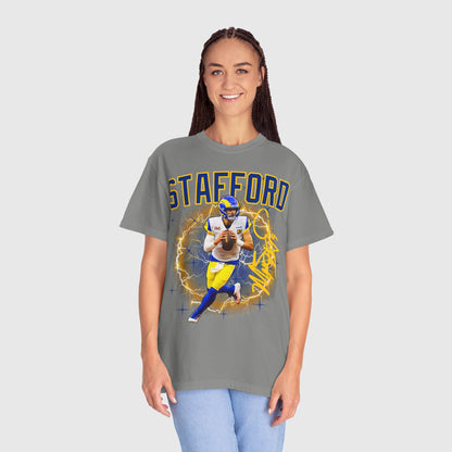 Matt Stafford Signature Tee Product Pic Granite Female Model