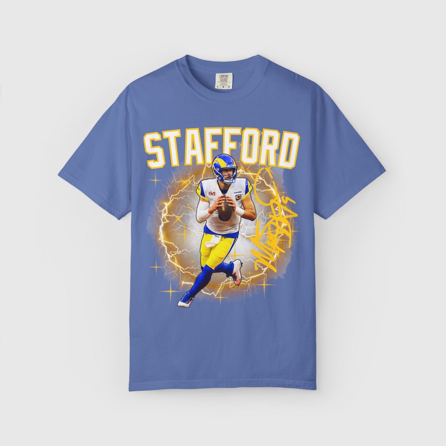 Matt Stafford Signature Tee Product Pic Mystic Blue