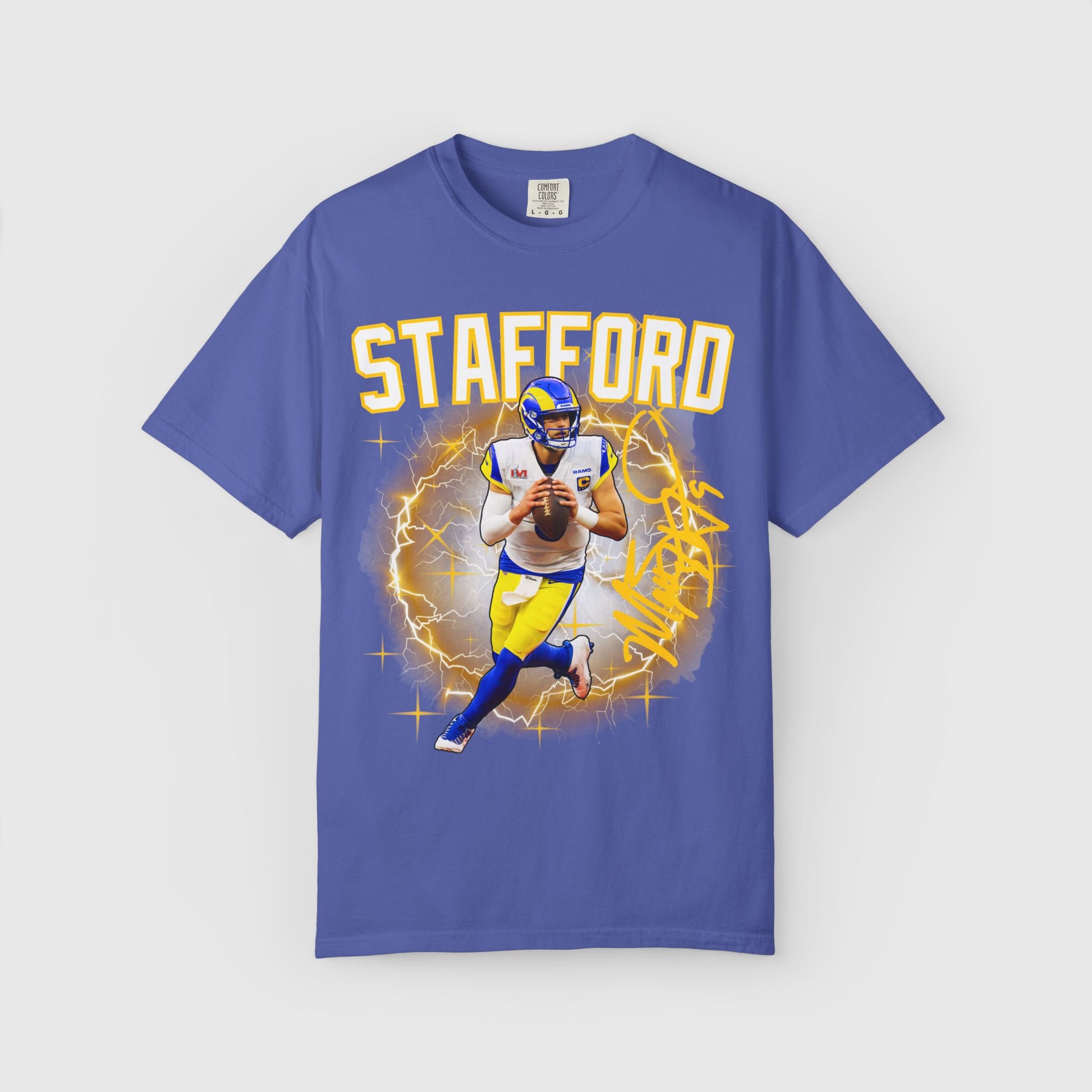 Matt Stafford Signature Tee Product Pic Periwinkle
