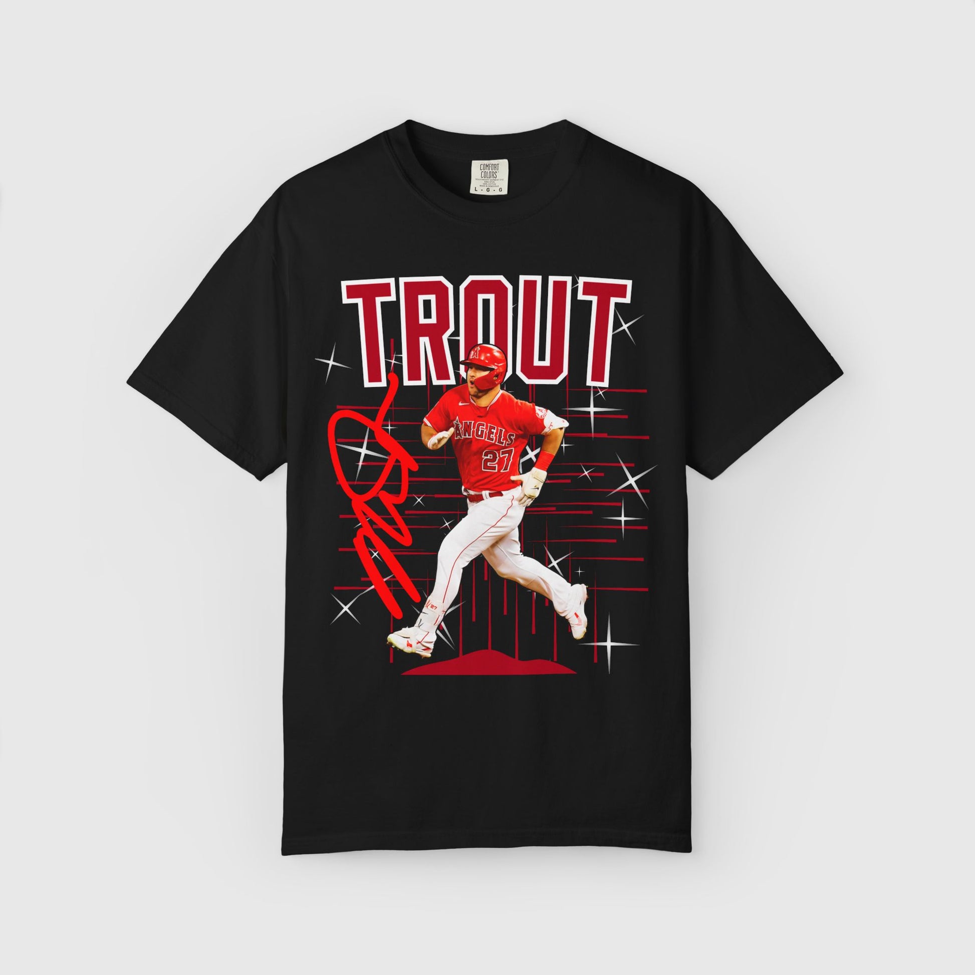 Mike Trout Signature Tee Product Pic Black