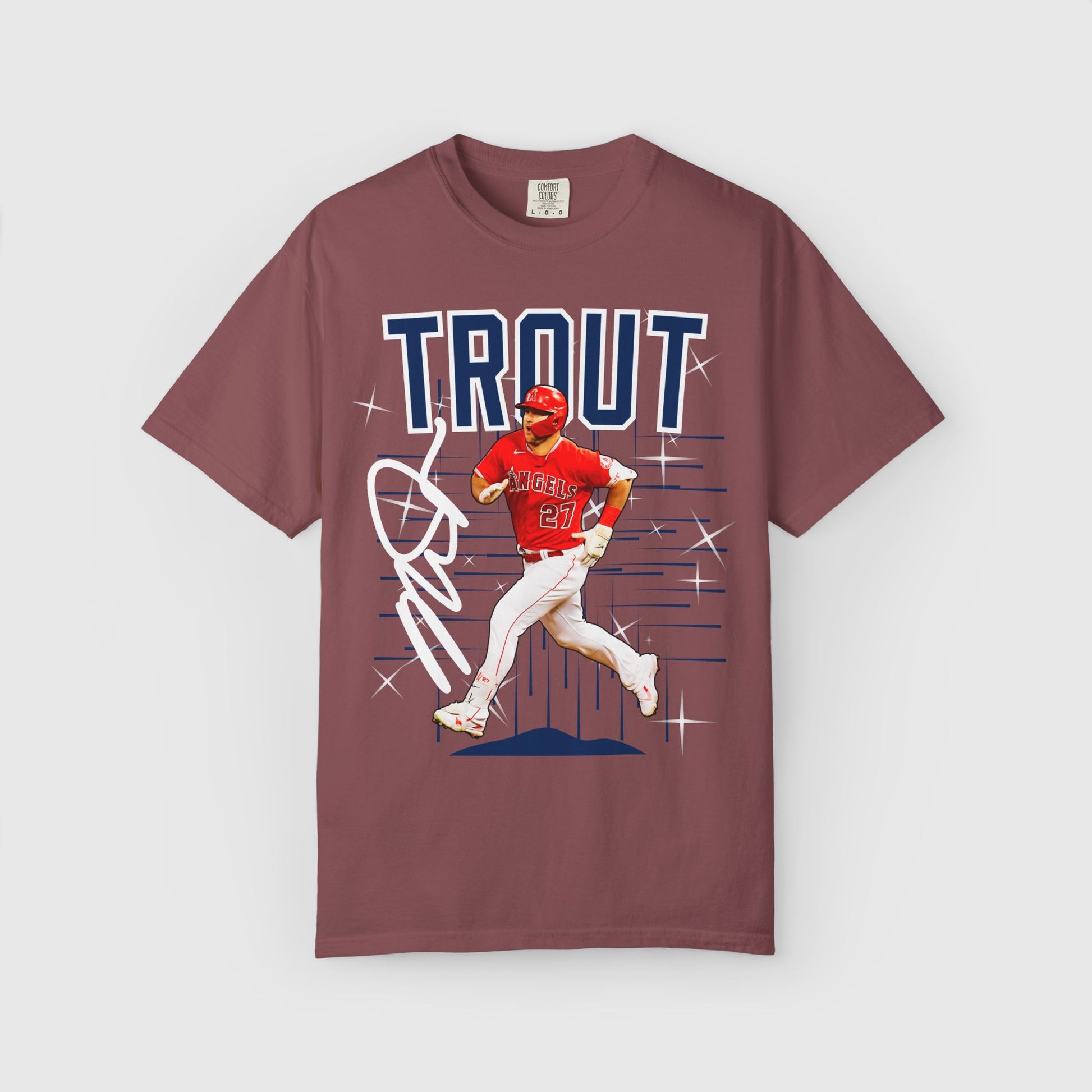 Mike Trout Signature Tee Product Pic Brick