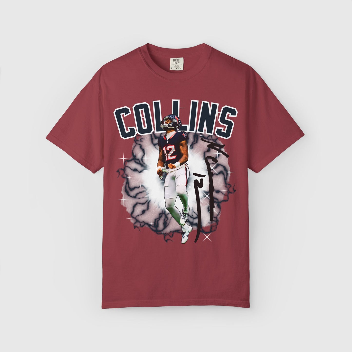 Nico Collins Texans Signature Tee Product Pic Brick