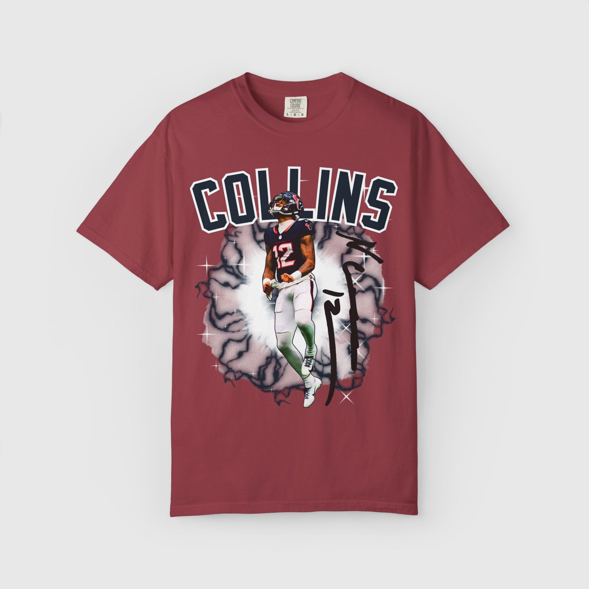 Nico Collins Texans Signature Tee Product Pic Brick