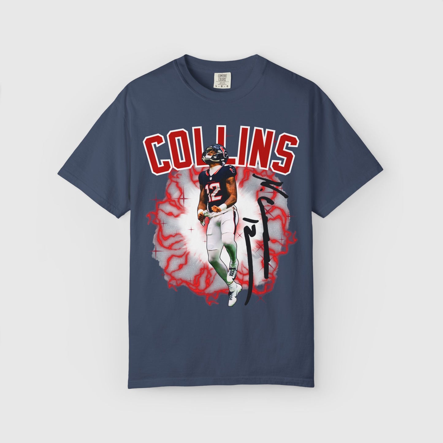 Nico Collins Texans Signature Tee Product Pic Midnite
