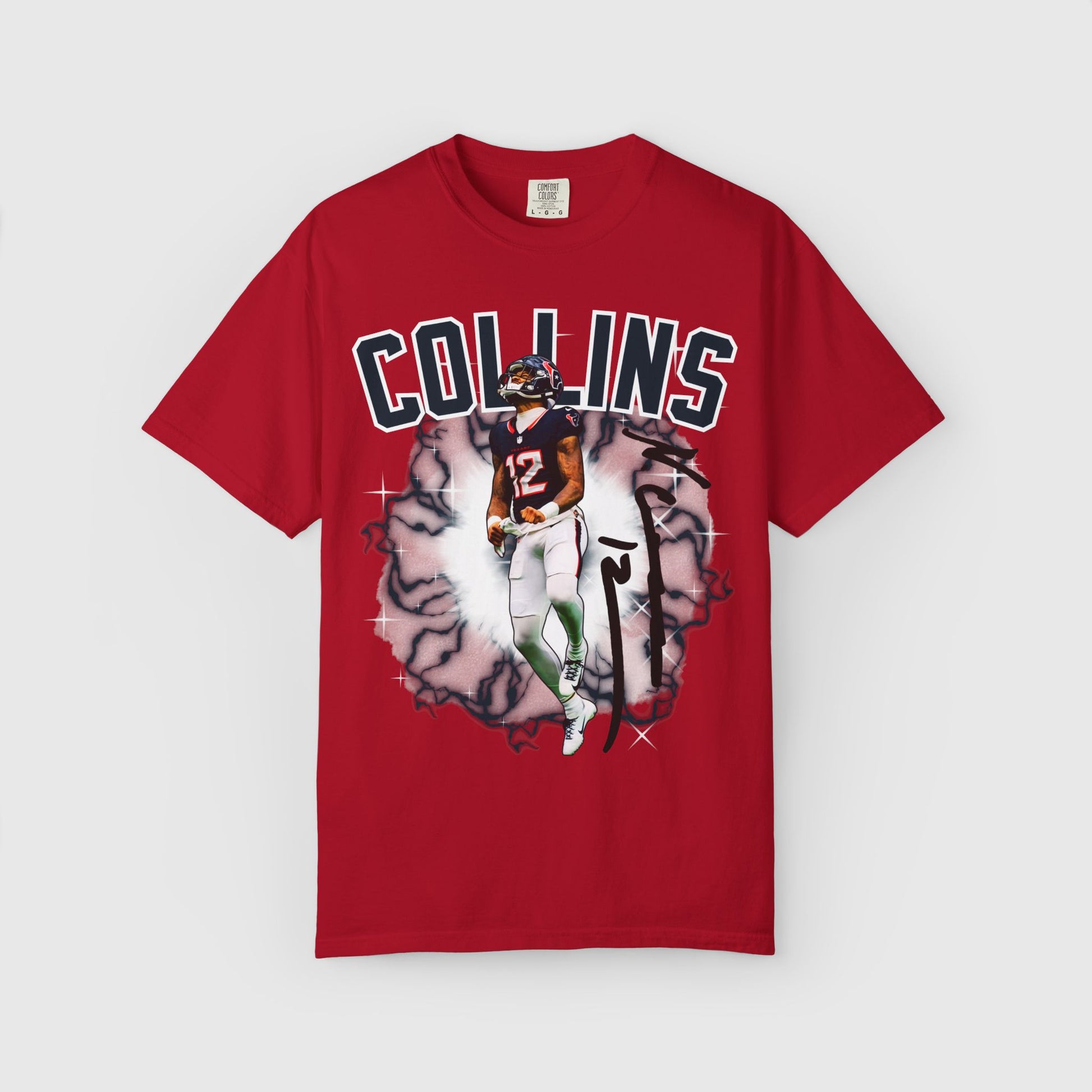 Nico Collins Texans Signature Tee Product Pic Red