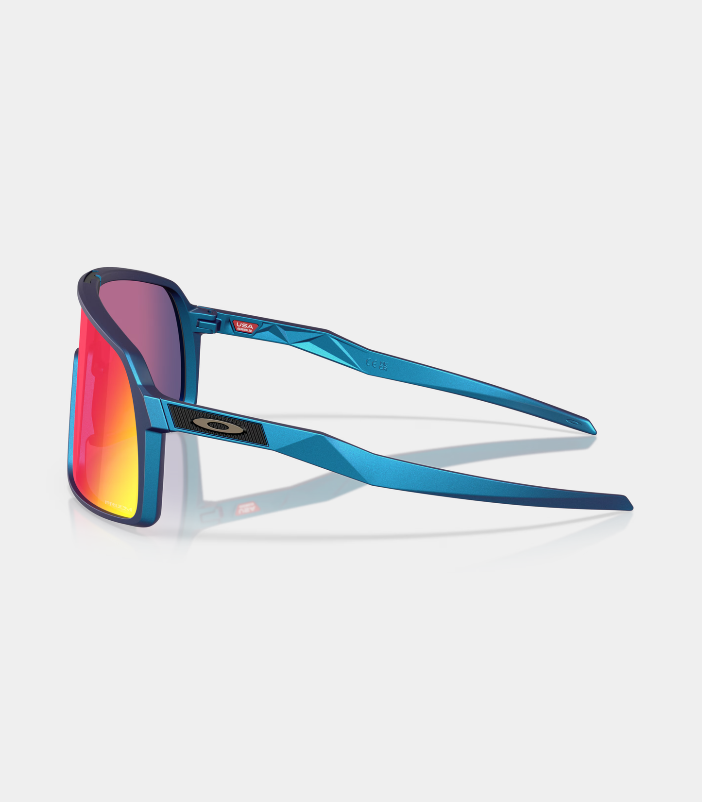 Oakley Sutro Blue Colorshift Prizm Road Product Pic Side View