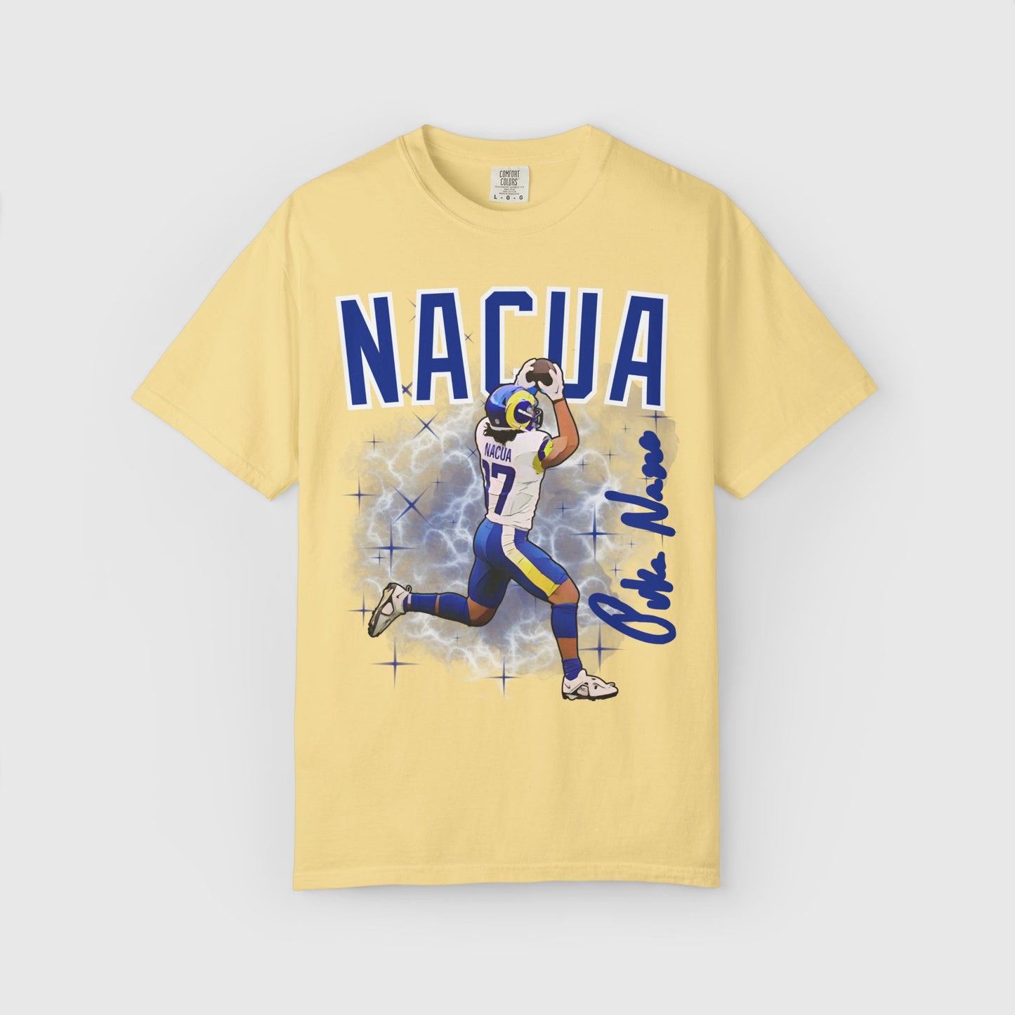 Puka Nacua Cartoon Signature Tee Butter