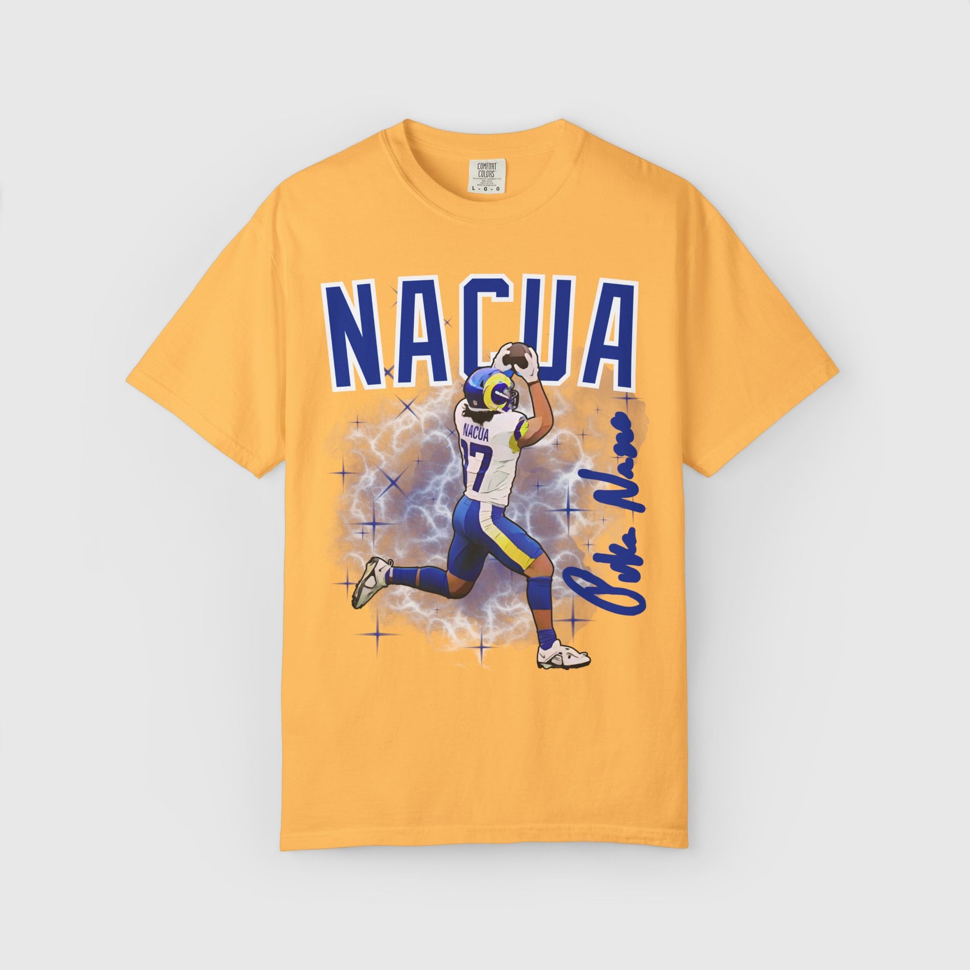 Puka Nacua Cartoon Signature Tee Citrus