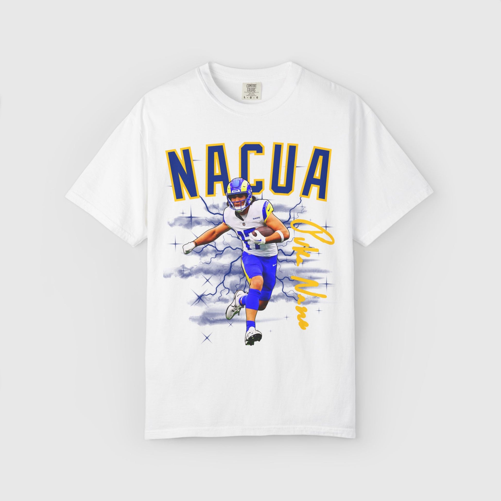 Puka Nacua Signature Tee White