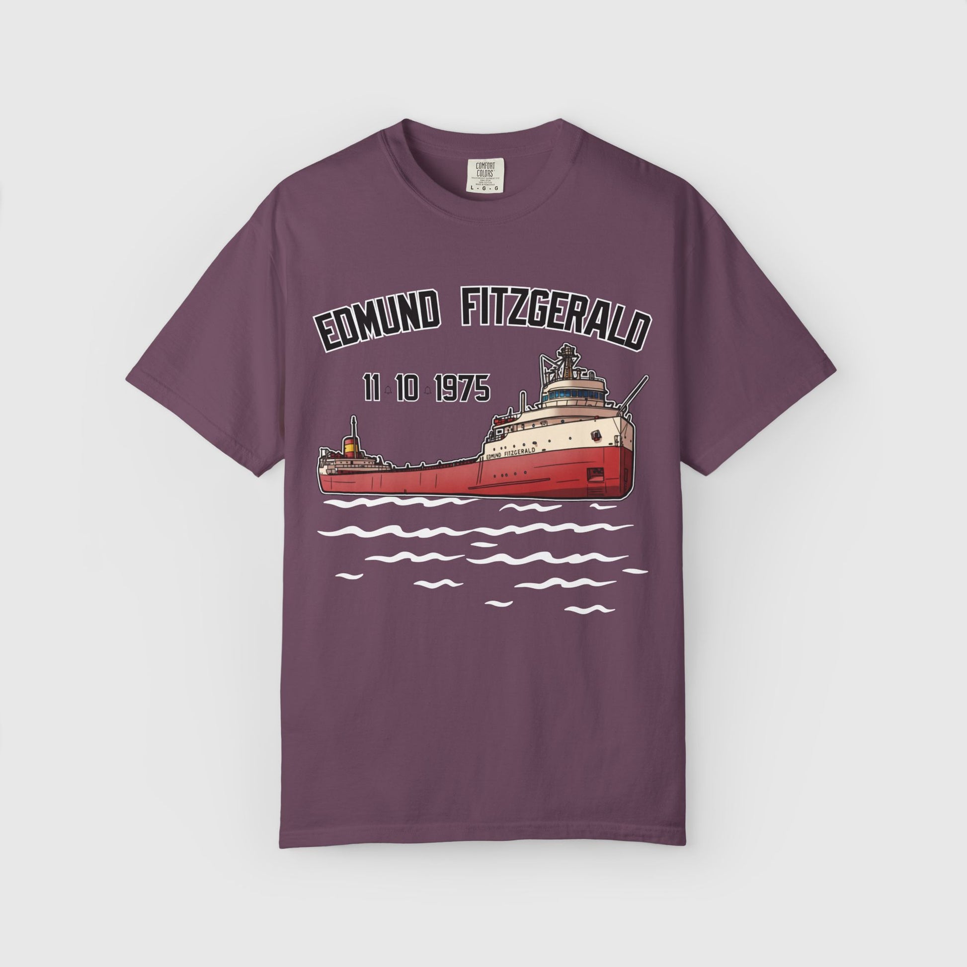 SS Edmund Fitzgerald Tee Product Pic Berry
