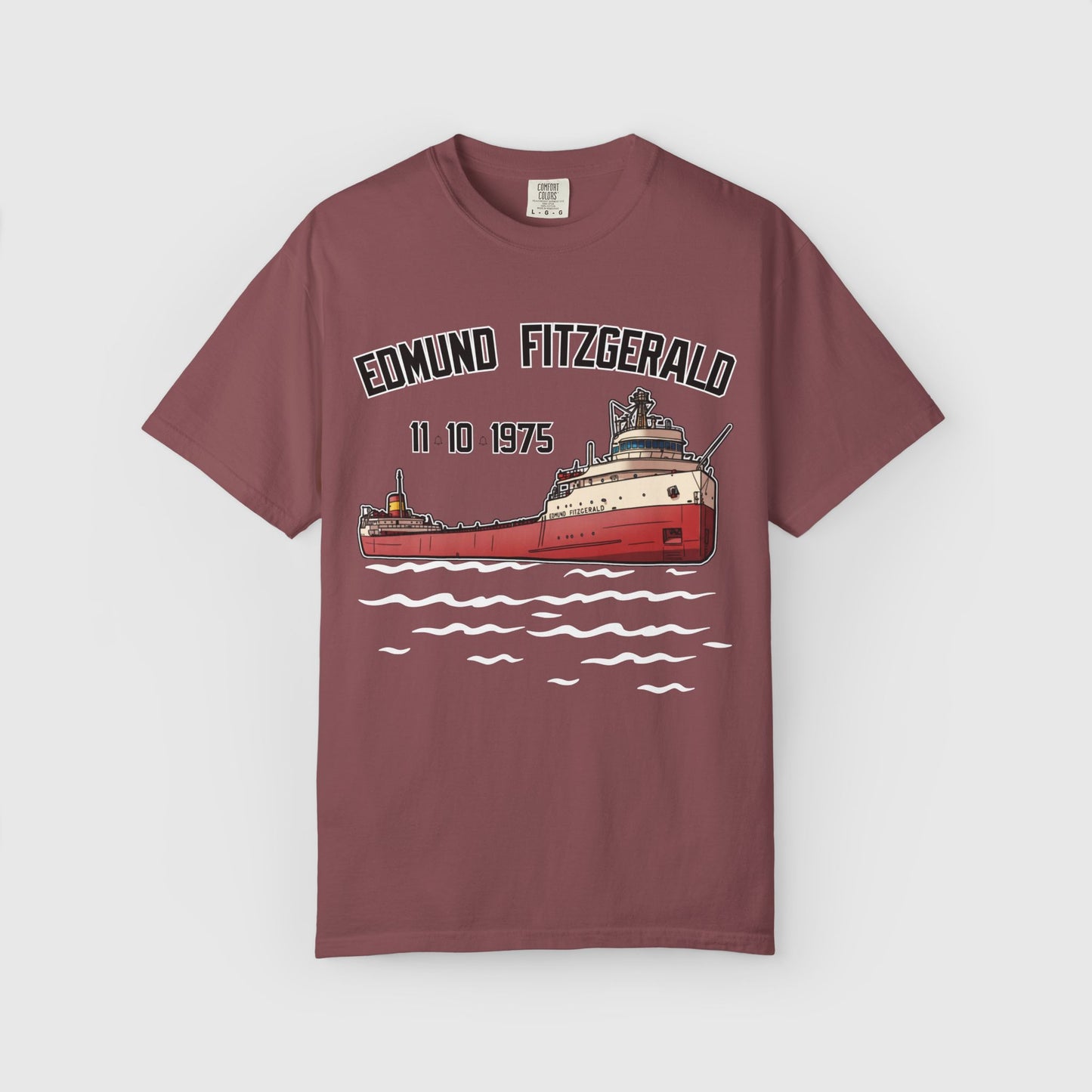 SS Edmund Fitzgerald Tee Product Pic Brick