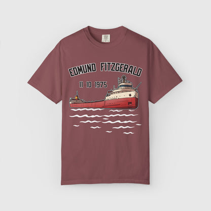 SS Edmund Fitzgerald Tee Product Pic Brick