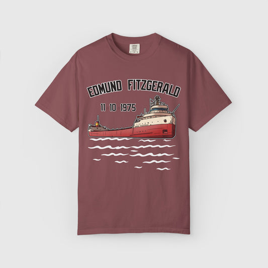 SS Edmund Fitzgerald Tee Product Pic Brick