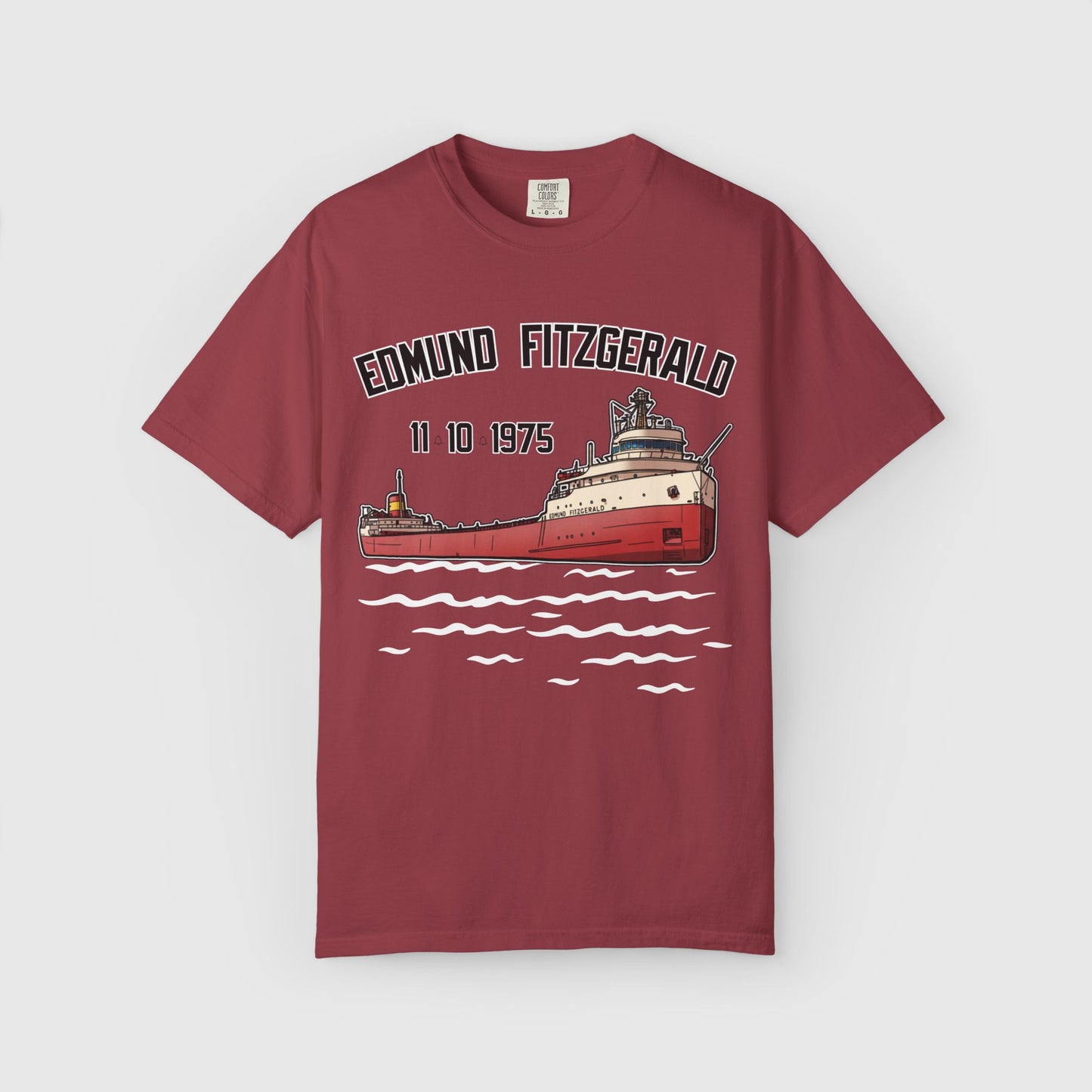 SS Edmund Fitzgerald Tee Product Pic Chili