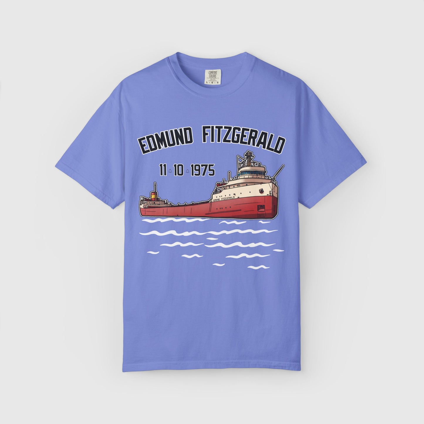 SS Edmund Fitzgerald Tee Product Pic Flo Blue