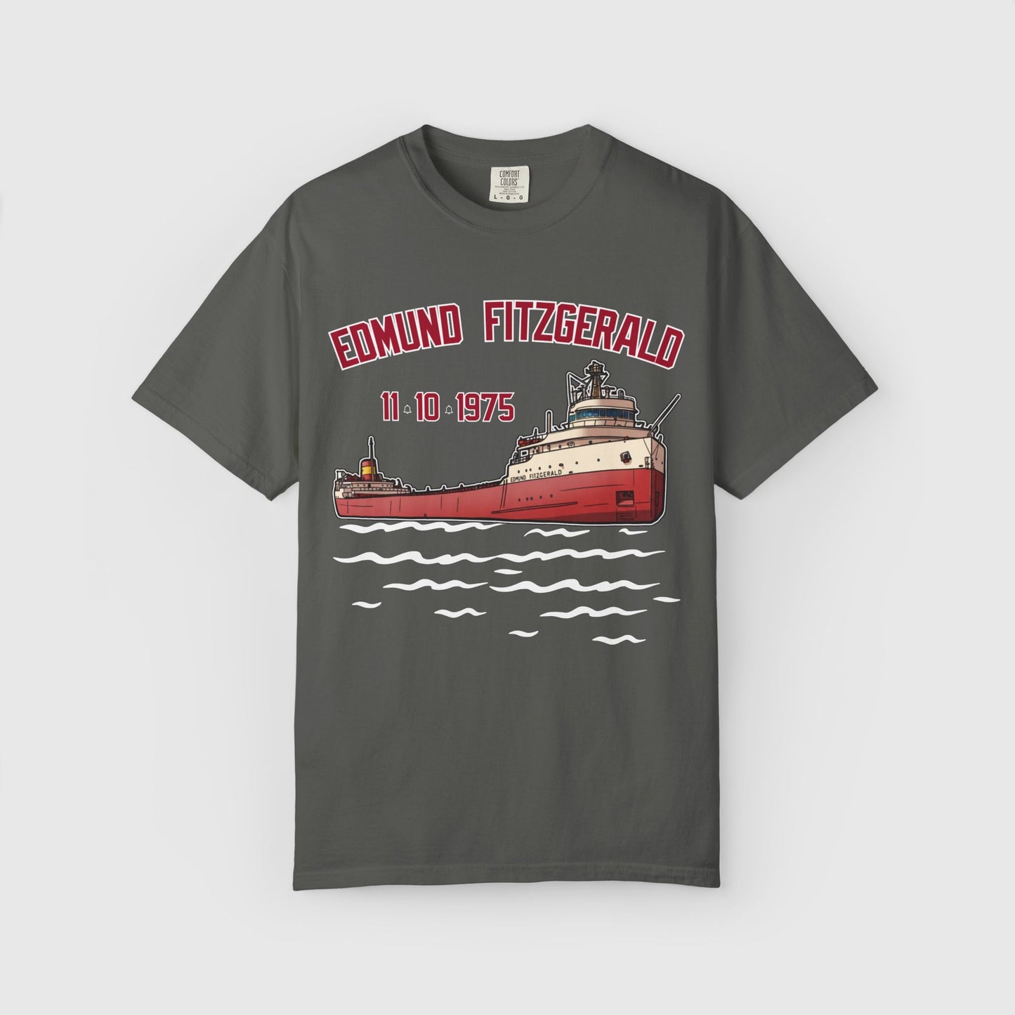 SS Edmund Fitzgerald Tee Product Pic Pepper