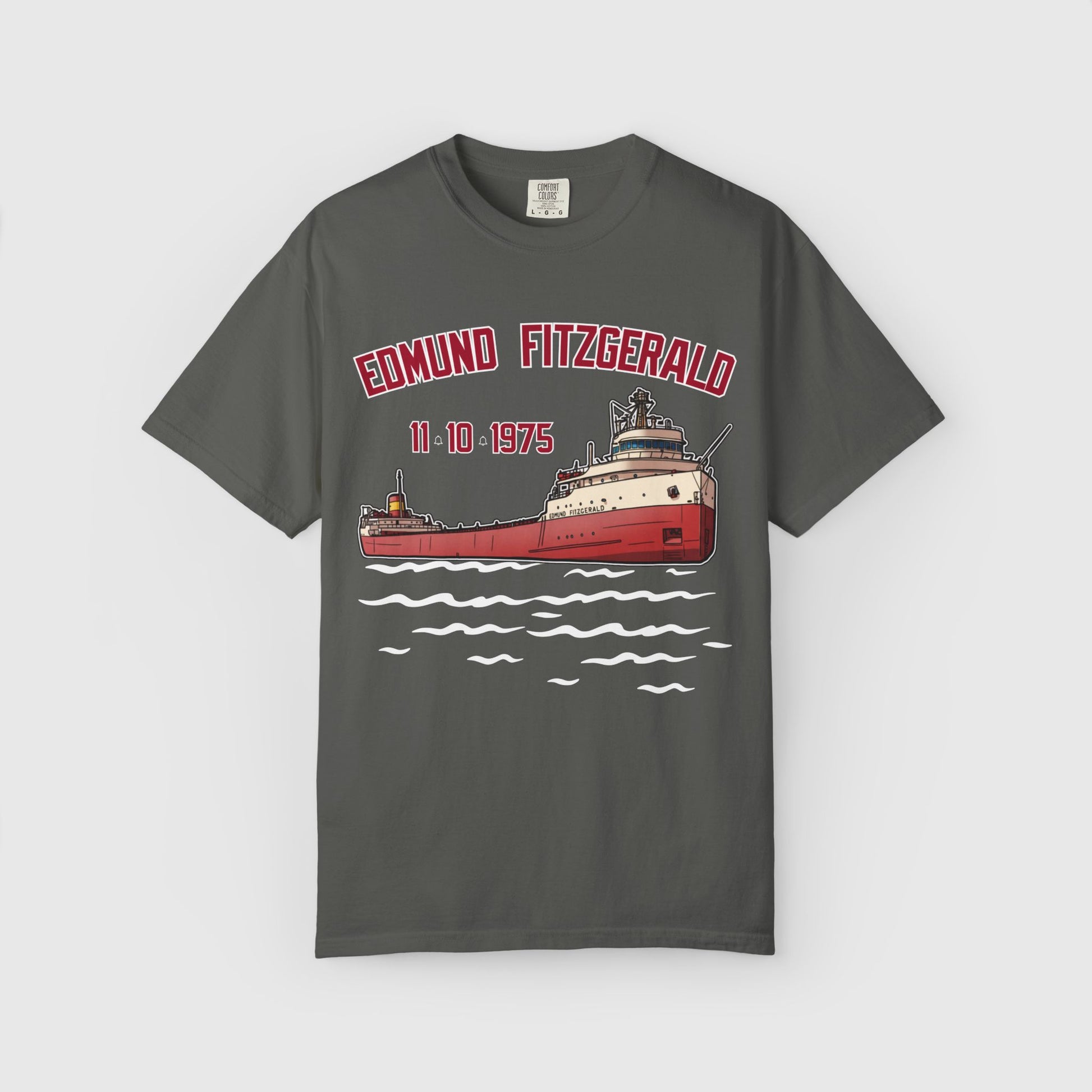 SS Edmund Fitzgerald Tee Product Pic Pepper