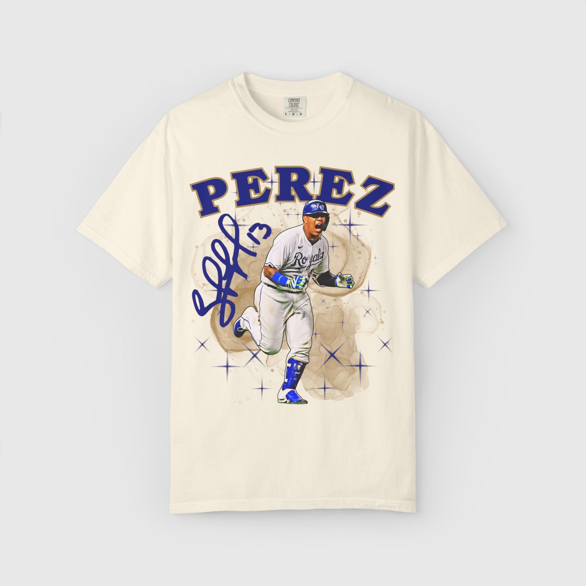 Salvador Perez Signature Tee Product Pic Ivory