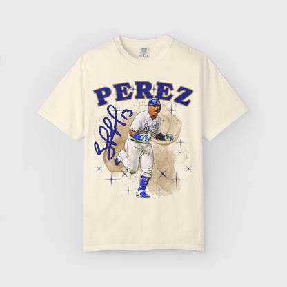Salvador Perez Signature Tee Product Pic Ivory