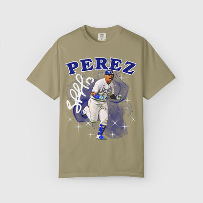 Salvador Perez Signature Tee Product Pic Khaki