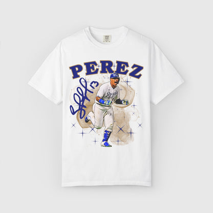 Salvador Perez Signature Tee Product Pic White