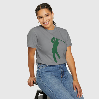 Scottie Scheffler PGA Outline Tee Product Pic Grey Female Model